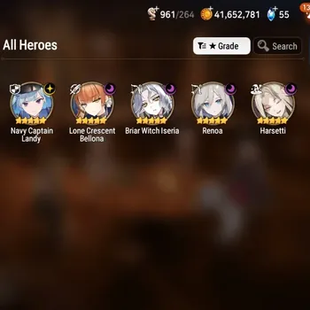 Epic Seven Accounts High-End Global UnVerif|NewEra| 5 ML (Har Setti,Renoa,LC Bellona,BW Iseria,etc)+Full CZN,A