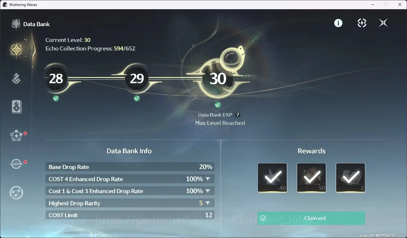 Wuthering Waves Accounts SEA|UL 49|Rank 5|2 Char Limited [Lucy R5+Sign,Cart image 10