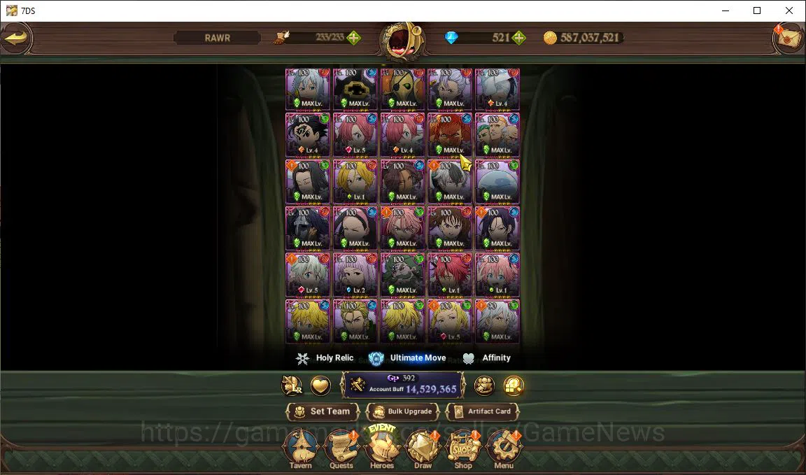 The Seven Deadly Sins: Grand Cross Accounts Asia|14,5M CC|521 Dm+65 Ls|19 LR+15 UR+Many Collab image 12