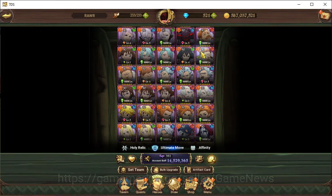 The Seven Deadly Sins: Grand Cross Accounts Asia|14,5M CC|521 Dm+65 Ls|19 LR+15 UR+Many Collab image 15