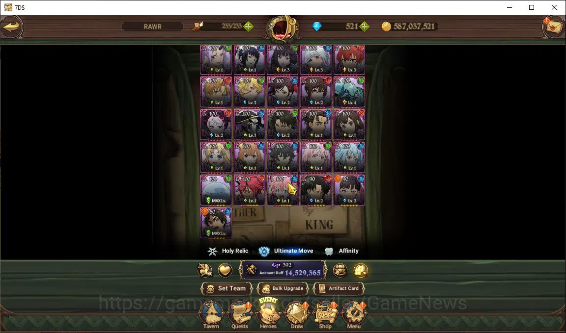 The Seven Deadly Sins: Grand Cross Accounts Asia|14,5M CC|521 Dm+65 Ls|19 LR+15 UR+Many Collab image 5