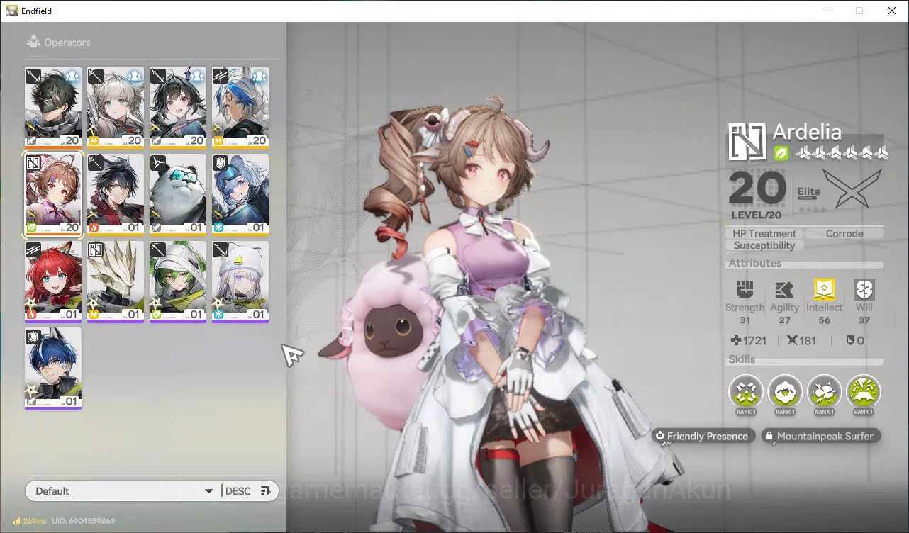 Arknights: Endfield Accounts NA/EU Lv8|StarterDay3|1 SSR (Ardelia)+4 SR Operato image 1