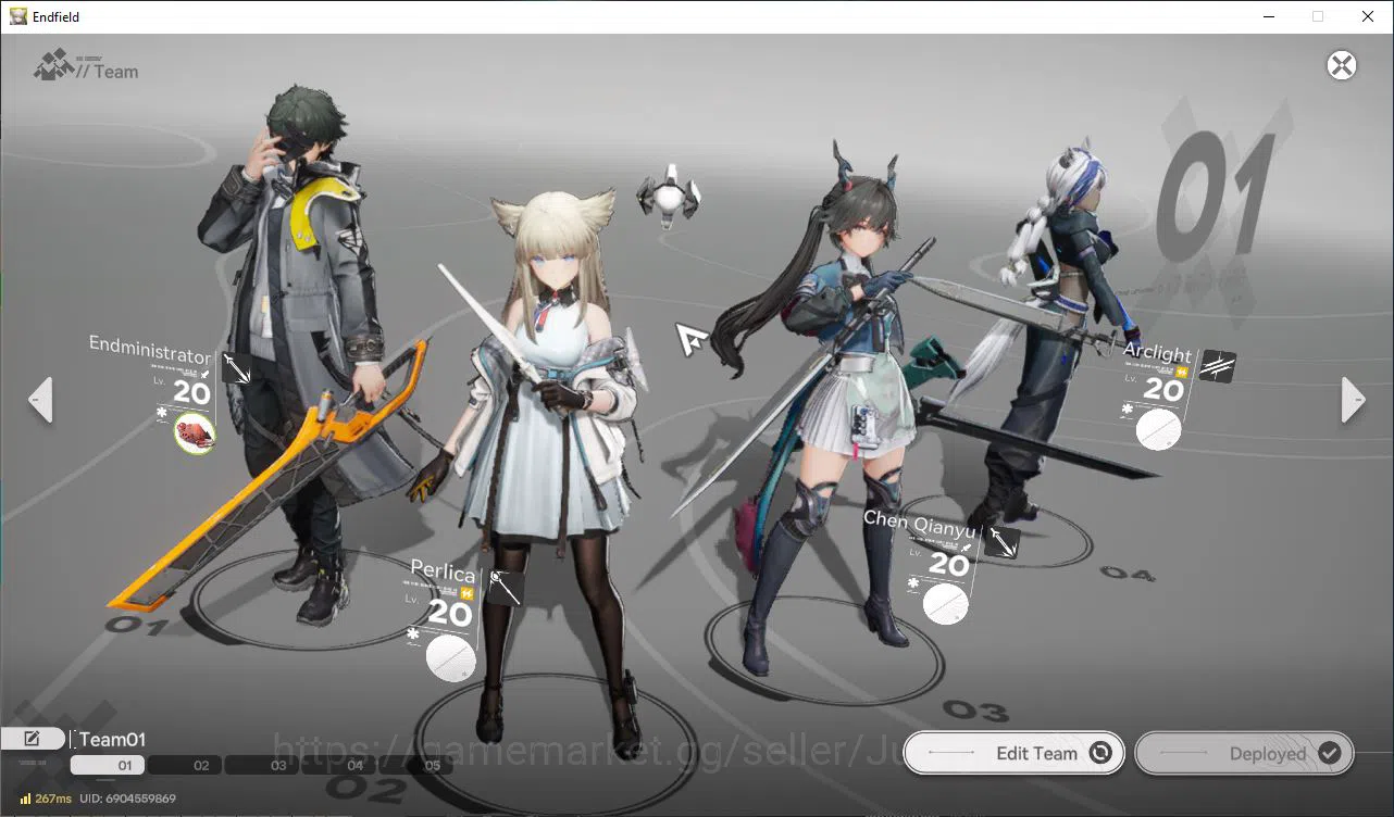 Arknights: Endfield Accounts NA/EU Lv8|StarterDay3|1 SSR (Ardelia)+4 SR Operators(WulfguardP1,ArchlightP1)|4SR 11