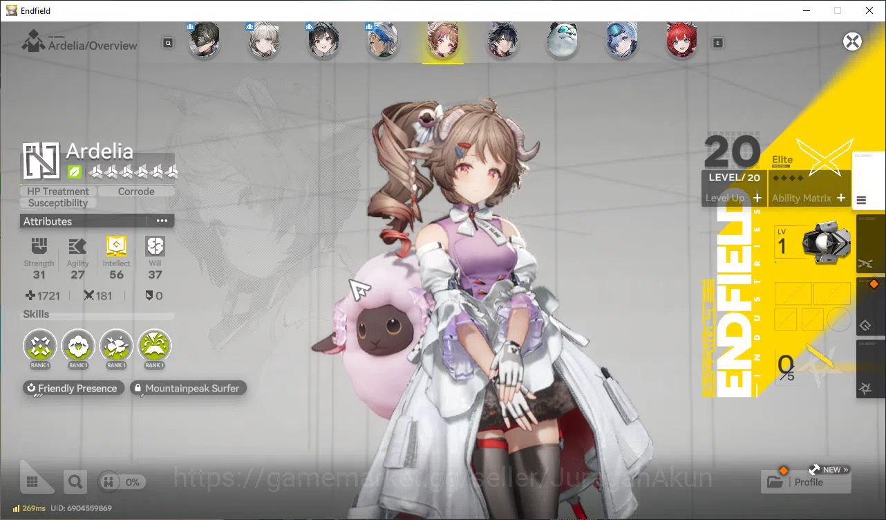 Arknights: Endfield Accounts NA/EU Lv8|StarterDay3|1 SSR (Ardelia)+4 SR Operators(WulfguardP1,ArchlightP1)|4SR 2