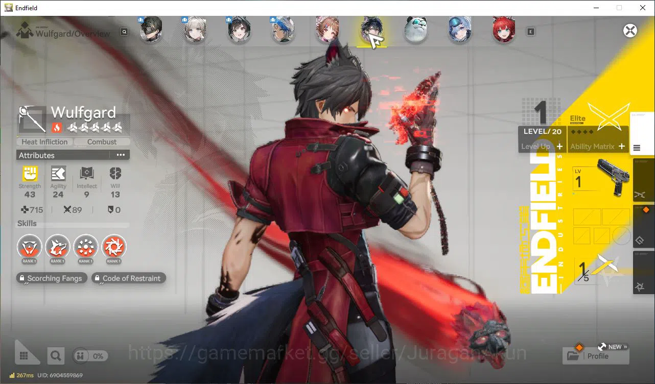 Arknights: Endfield Accounts NA/EU Lv8|StarterDay3|1 SSR (Ardelia)+4 SR Operators(WulfguardP1,ArchlightP1)|4SR 3