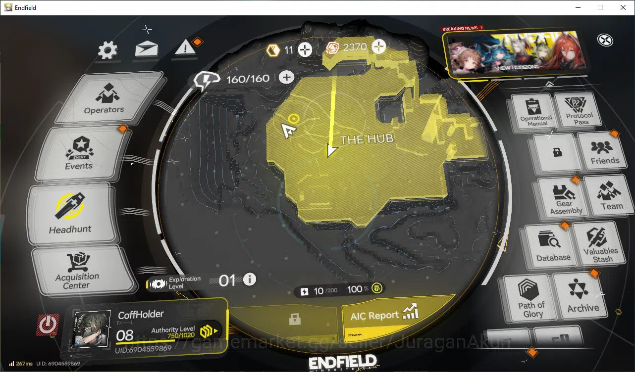 Arknights: Endfield Accounts NA/EU Lv8|StarterDay3|1 SSR (Ardelia)+4 SR Operators(WulfguardP1,ArchlightP1)|4SR 4
