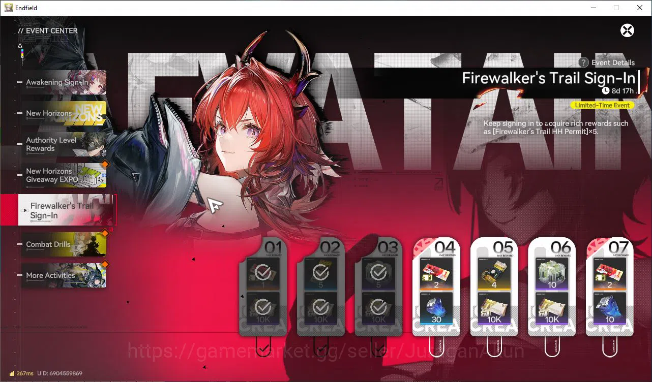 Arknights: Endfield Accounts NA/EU Lv8|StarterDay3|1 SSR (Ardelia)+4 SR Operators(WulfguardP1,ArchlightP1)|4SR 9