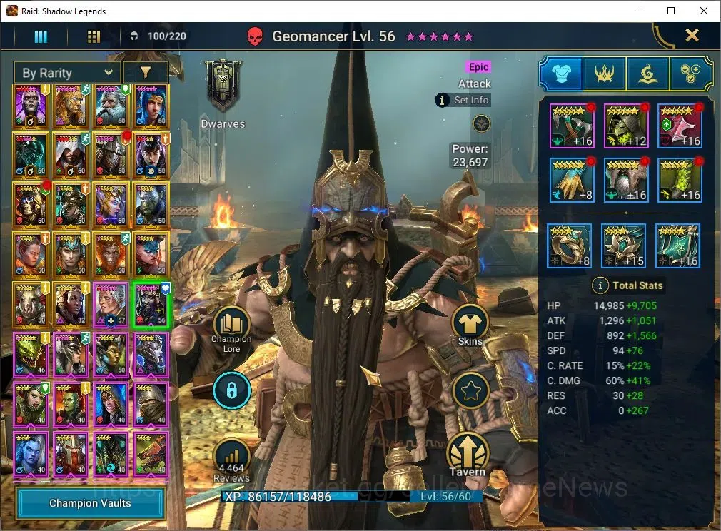 Raid: Shadow Legends Accounts Lv56 725K Power|27 Legend(Cardiel,Wixwell,Ninja,2  image 10