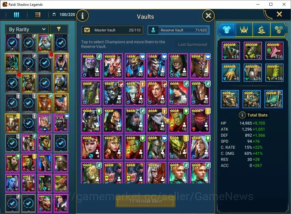 Raid: Shadow Legends Accounts Lv56 725K Power|27 Legend(Cardiel,Wixwell,Ninja,2  image 12