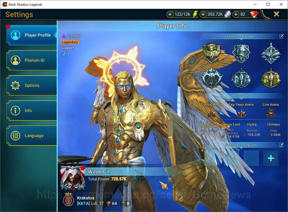 Raid: Shadow Legends Accounts Lv56 725K Power|27 Legend(Cardiel,Wixwell,Ninja,2  image 2