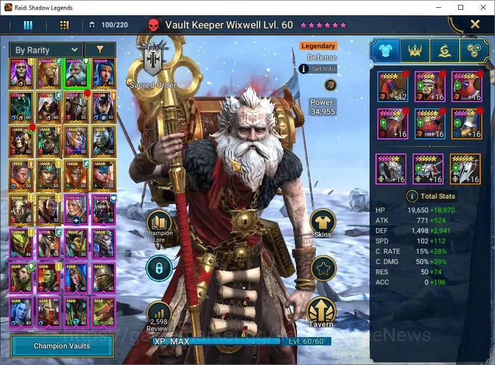 Raid: Shadow Legends Accounts Lv56 725K Power|27 Legend(Cardiel,Wixwell,Ninja,2  image 4