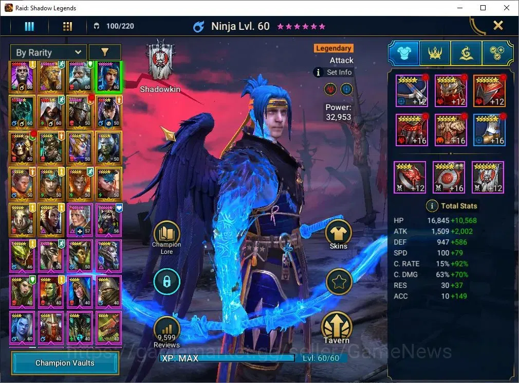 Raid: Shadow Legends Accounts Lv56 725K Power|27 Legend(Cardiel,Wixwell,Ninja,2  image 5