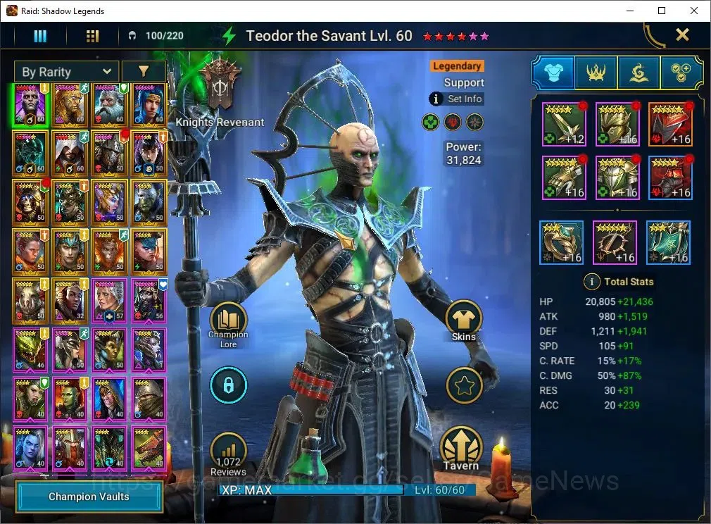 Raid: Shadow Legends Accounts Lv56 725K Power|27 Legend(Cardiel,Wixwell,Ninja,2  image 6