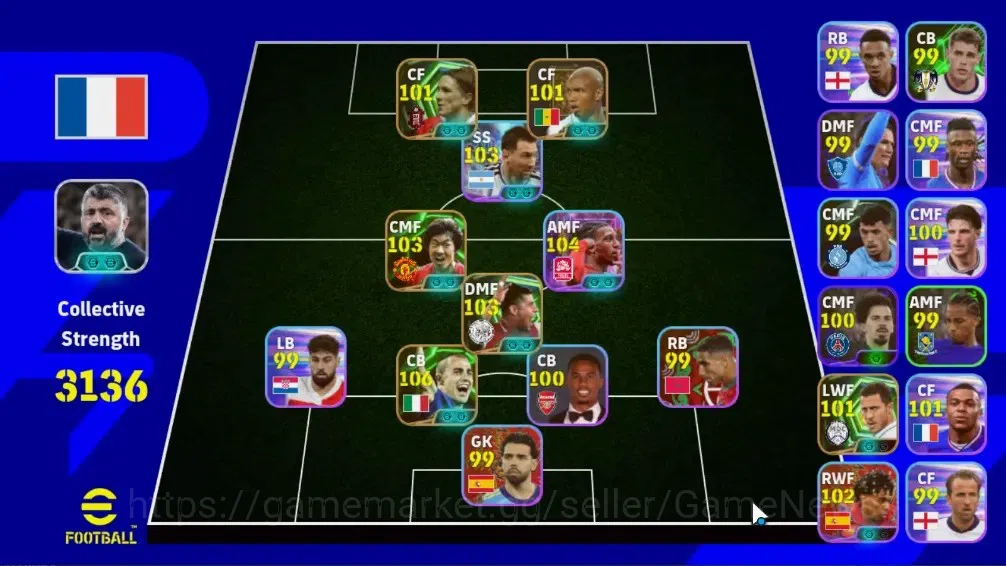 eFootball Accounts Legends & Iconic Players Android|6 Epic Fabio Cannavaro,Park Ji-Sung,Frank Rijkard,Fernando Torres|5 Show 1