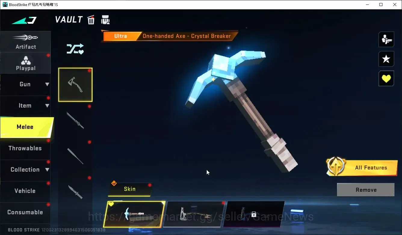 Blood Strike Accounts ASIA|ETERNAL VOLT-DeathClaw+MELEE AXE-Crystal,Coll image 12