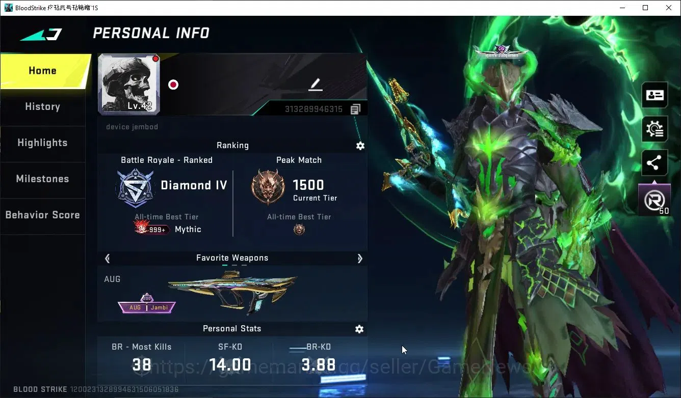 Blood Strike Accounts ASIA|ETERNAL VOLT-DeathClaw+MELEE AXE-Crystal,Coll image 2