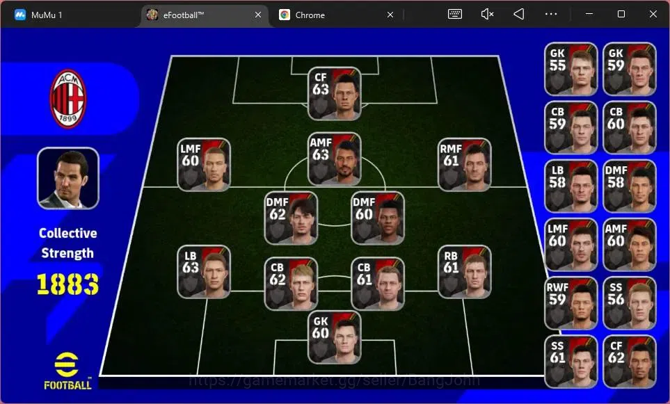 eFootball Accounts Mobile | PW 1883| Starter | Bigtime Bergson | Epic image 1