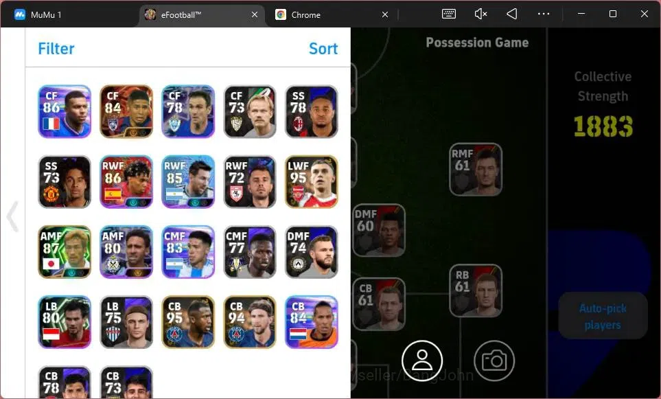 eFootball Accounts Mobile | PW 1883| Starter | Bigtime Bergson | Epic image 2