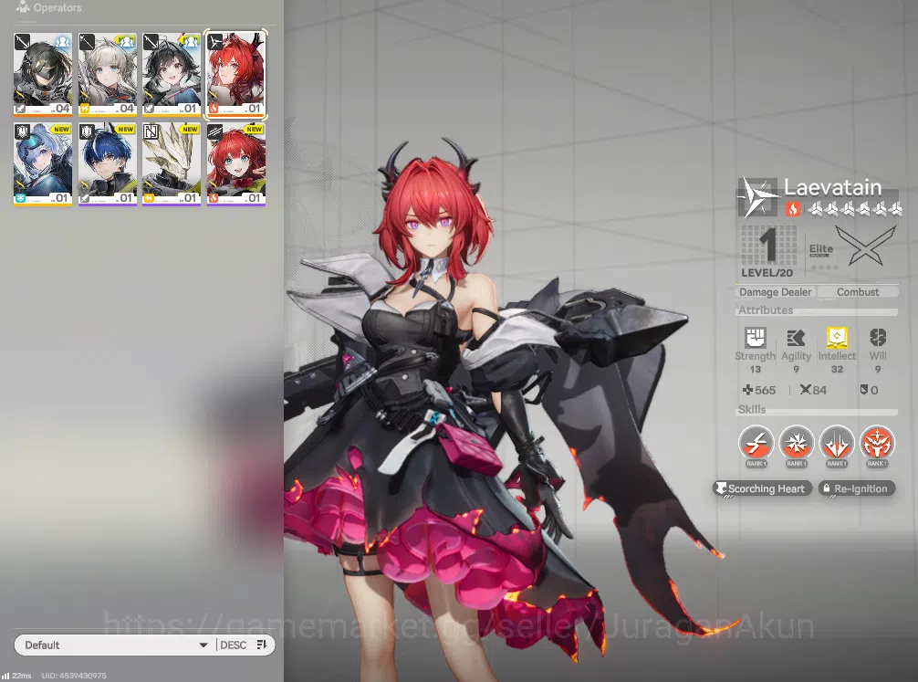 Arknights: Endfield Accounts Asia LVL 2 | Fresh Starter + Meta SSR (Laevatain) + 3 SR Character |Skip Tutorial| GrypLink 3