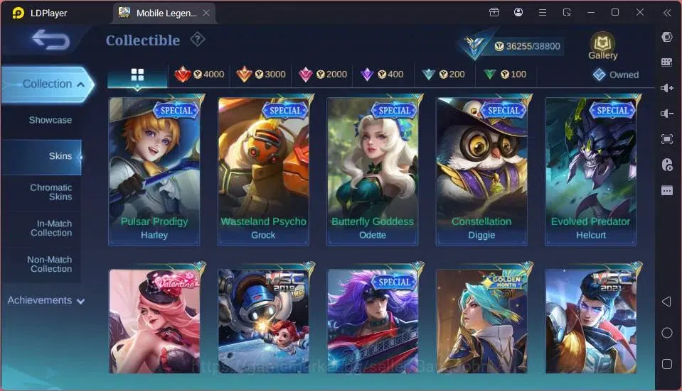 Mobile Legends: Bang Bang Accounts GLOBAL Hero 121 Skin 177 | Dtamer Lance+Masha| SB  image 3