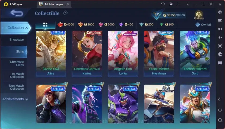 Mobile Legends: Bang Bang Accounts GLOBAL Hero 121 Skin 177 | Dtamer Lance+Masha| SB  image 4