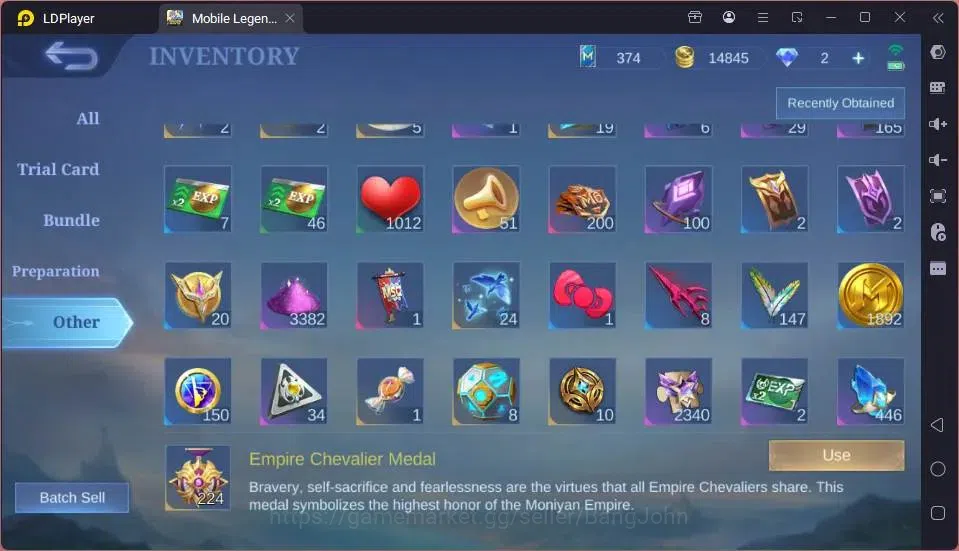 Mobile Legends: Bang Bang Accounts GLOBAL Hero 121 Skin 177 | Dtamer Lance+Masha| SB  image 9