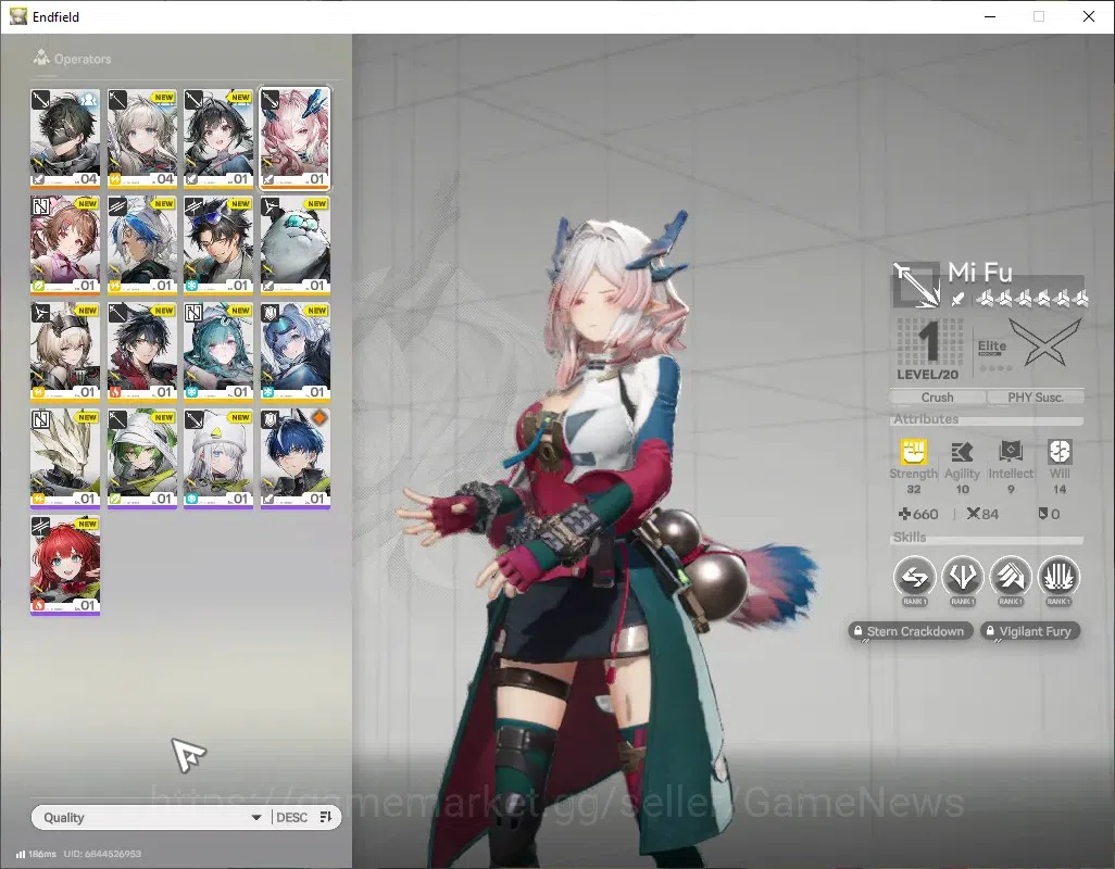 Arknights: Endfield Accounts NA/EU Starter Account | Mi Fu + SSR Selector | Lv. image 2
