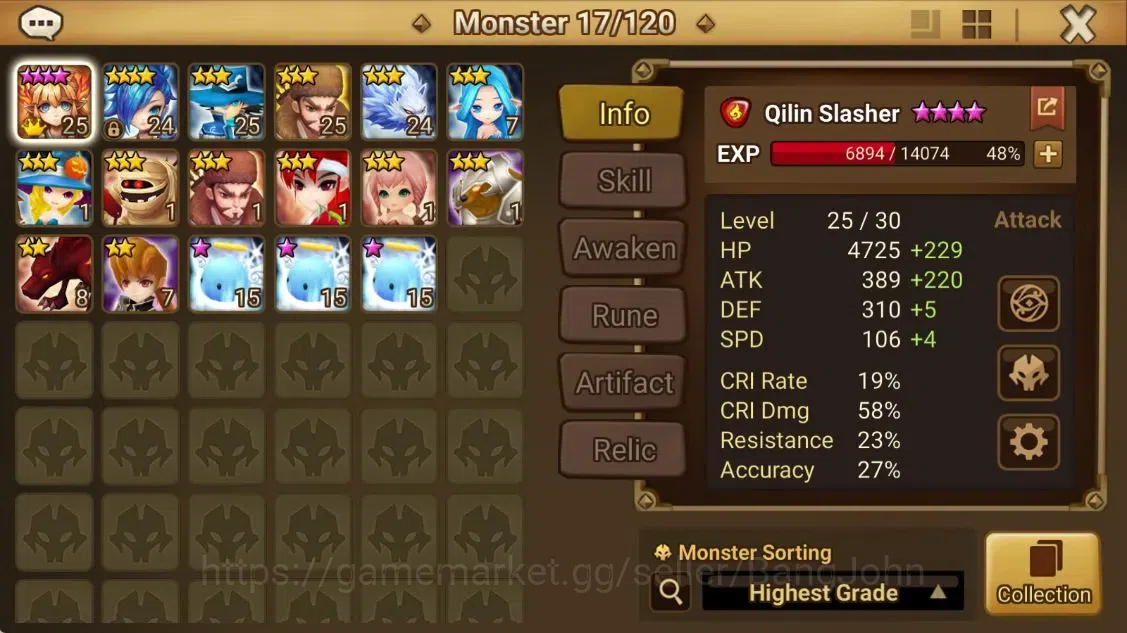 Summoners War: Sky Arena Accounts ASIA | Starter | Level 13 | Ready Gacha | 12-YSS + image 4