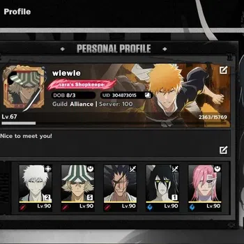 BLEACH: Soul Resonance Accounts Nuverse SEA|Lvl 67|8 SSR|7 Sign|[UrahaB5,Ichigo