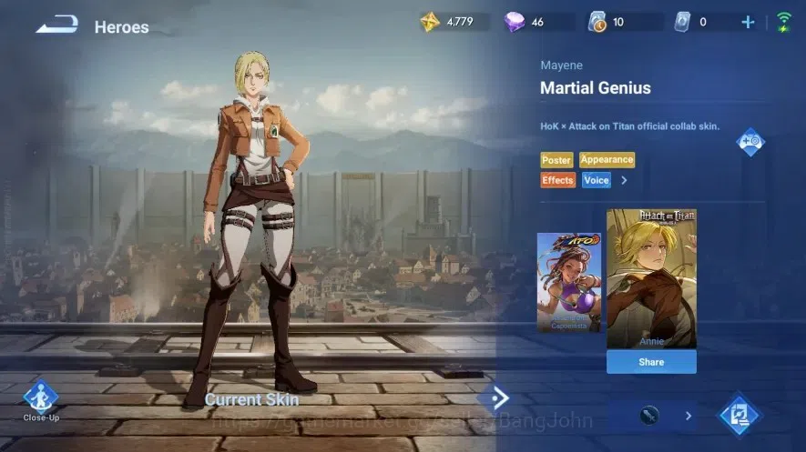 Honor of Kings Accounts Global | 41H 30S | AOT Mayene & Heino | 5 Epic Ski image 3
