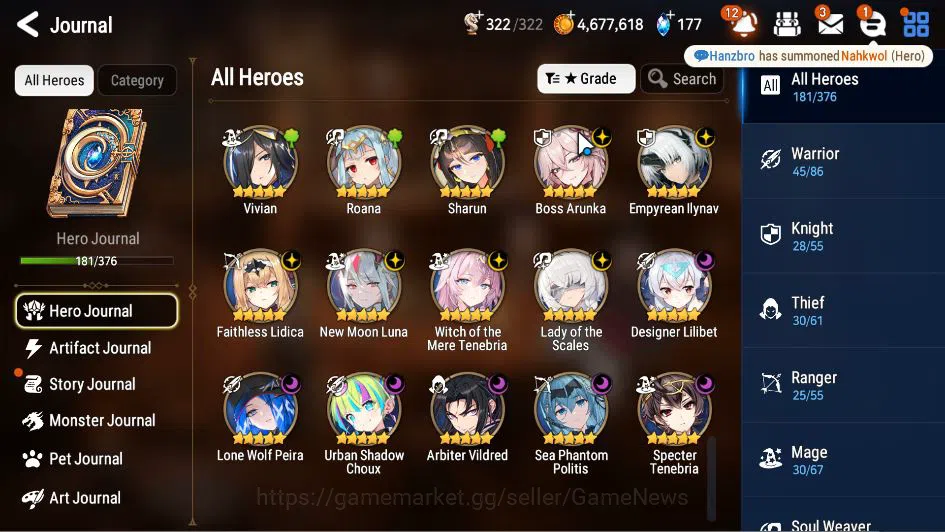 Epic Seven Accounts GLOBAL Unverif|12 ML(BArunka,NM Luna,LOTScales,E I image 15