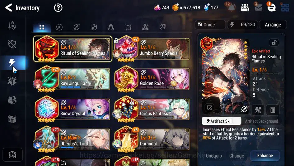 Epic Seven Accounts GLOBAL Unverif|12 ML(BArunka,NM Luna,LOTScales,E I image 8