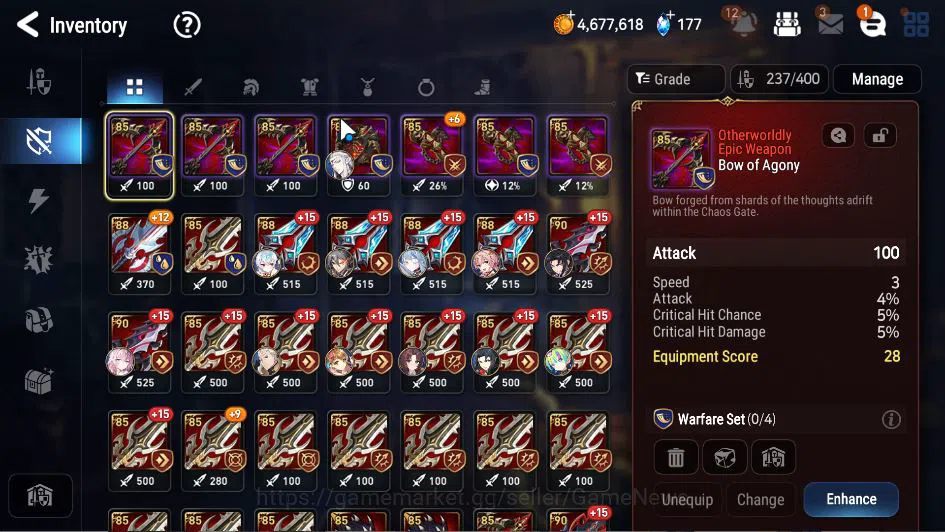Epic Seven Accounts GLOBAL Unverif|12 ML(BArunka,NM Luna,LOTScales,E I image 9