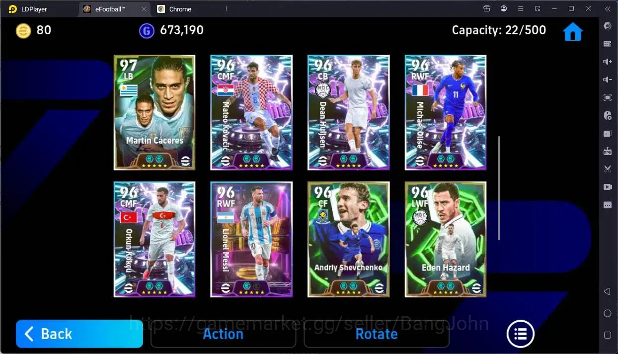 eFootball Accounts Legends & Iconic Players Mobile |PW 3181|Epic Puskás,Adriano,Matthäus,Ferrer,Shevchenko Etc|Showtime 5