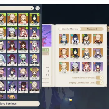 Genshin Impact Accounts Others Asia|AR 53|5 Limited + 3(*5 Weapon)|(Yelan,Emilie)+Sign,Ineffa,Yoimima,Kazuha|Female MC|Take