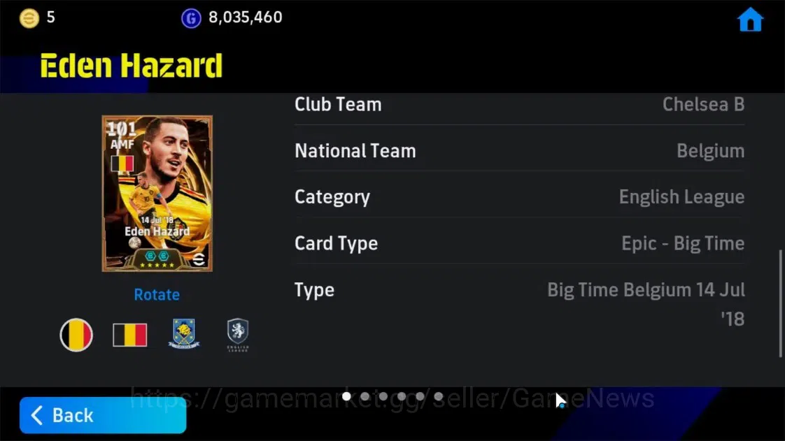 eFootball Accounts Android|Epic-BigTime Eden Hazard, Epic Frank Rijka image 10