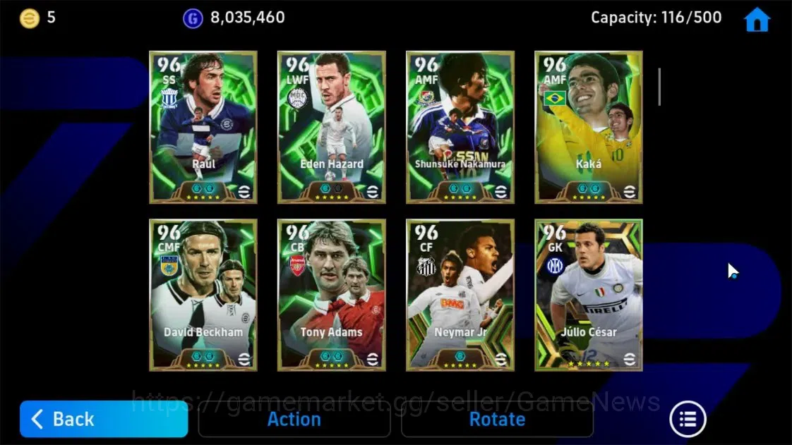 eFootball Accounts Android|Epic-BigTime Eden Hazard, Epic Frank Rijka image 5