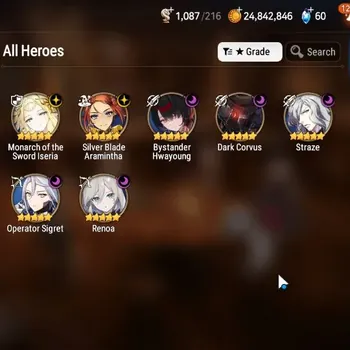 Epic Seven Accounts Starter Global Unverif|Fresh Starter|7 ML(Straze,MotIseria,Renoa,SBAramitha Etc.)|Theater Locked|PoH