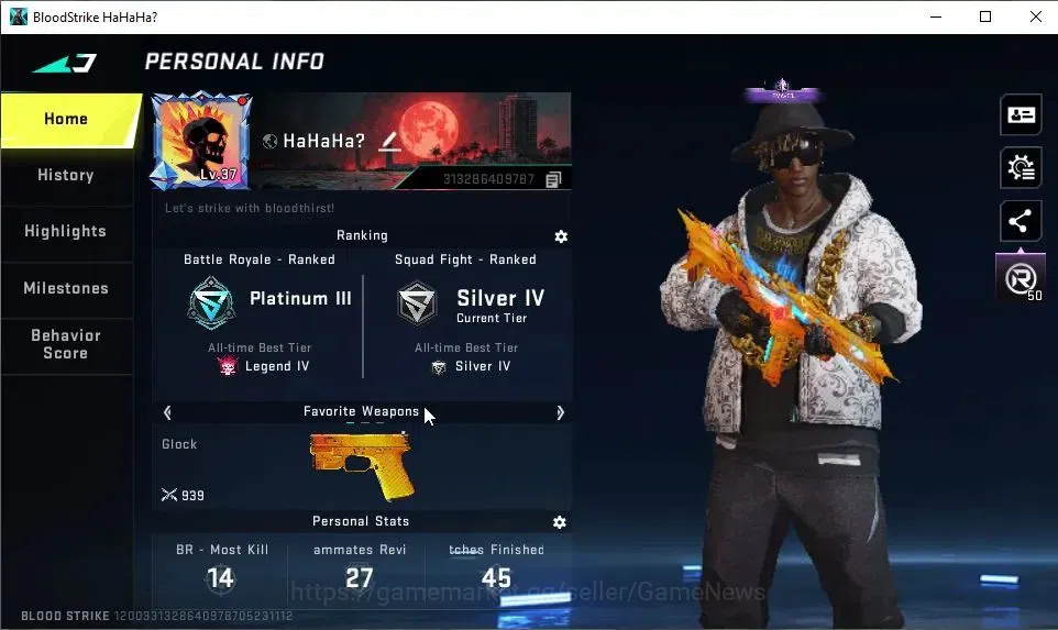 Blood Strike Accounts ASIA|9 ULTRA[BLAST,ETHAN,VOLT,ZERO,FAL,AUG,AR97,IN image 2