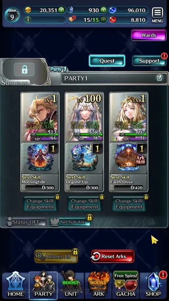 Last Cloudia Accounts GLOBAL |Rank 9| Goddess Lilaha, AOG,Labyreth, Spir image 10