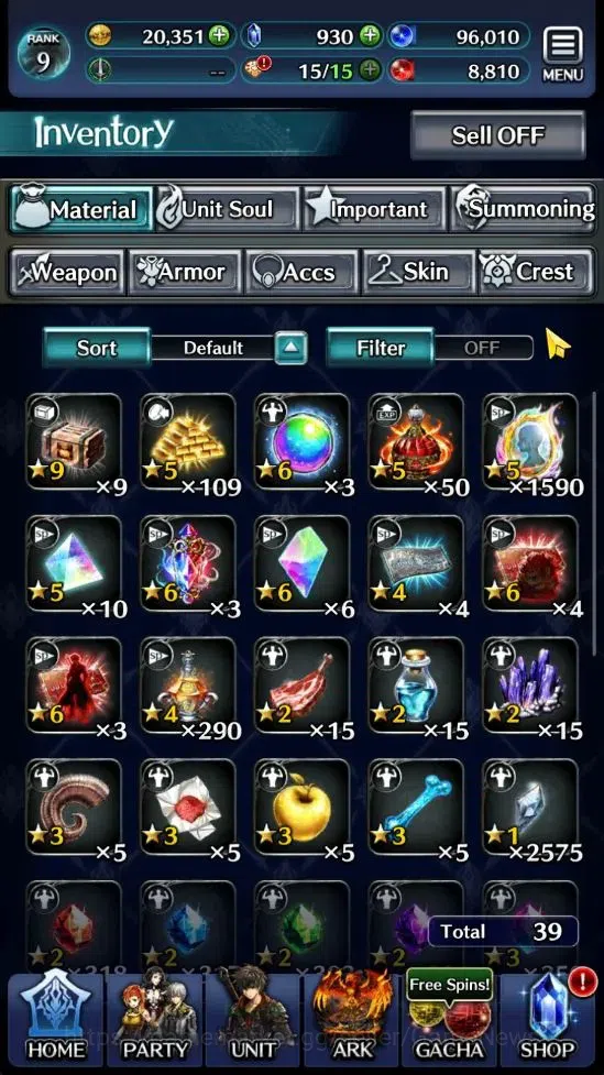 Last Cloudia Accounts GLOBAL |Rank 9| Goddess Lilaha, AOG,Labyreth, Spir image 14