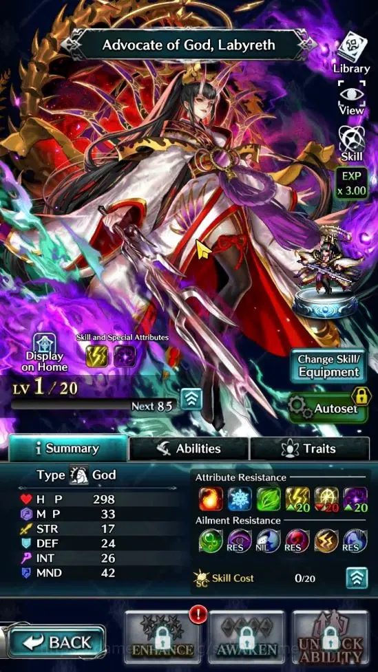 Last Cloudia Accounts GLOBAL |Rank 9| Goddess Lilaha, AOG,Labyreth, Spir image 3