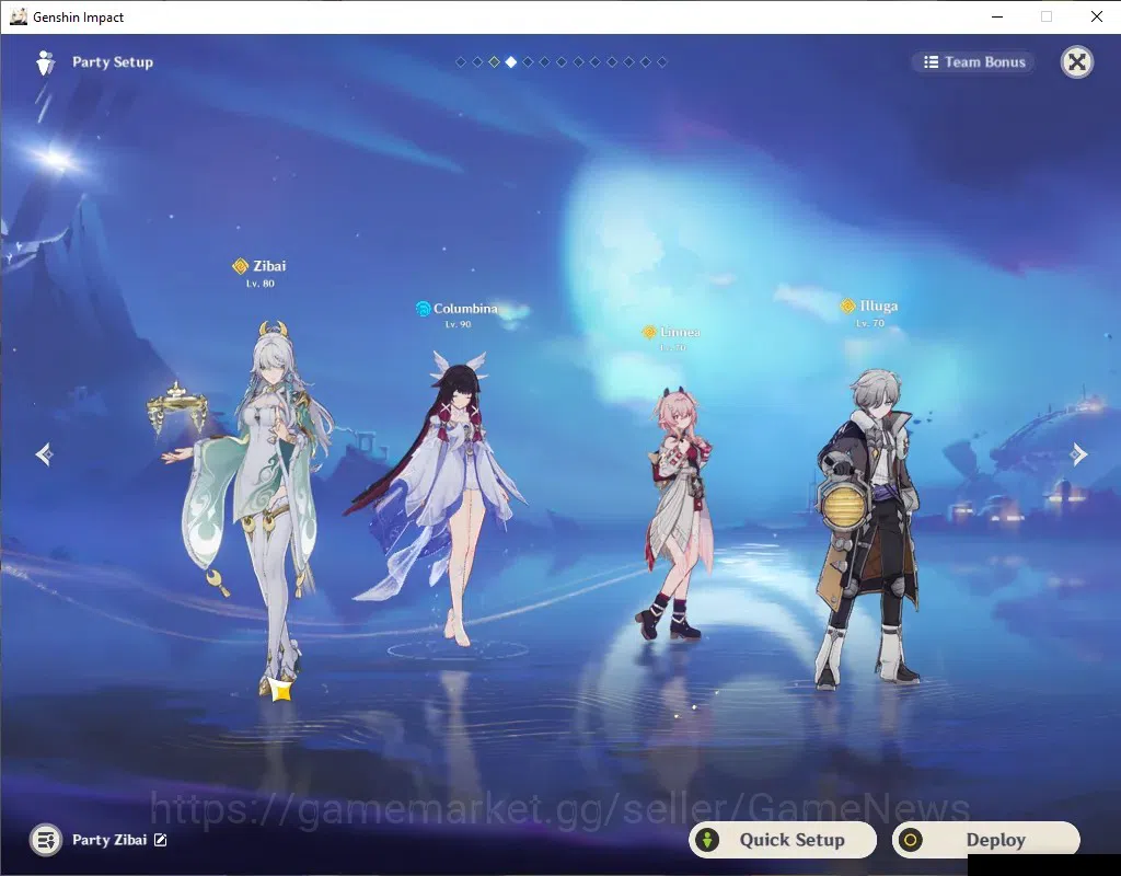 Genshin Impact Accounts ASIA|AR 59|PremTeam Zibai,Flins,Mavu|15 Limit+8(*5 image 3