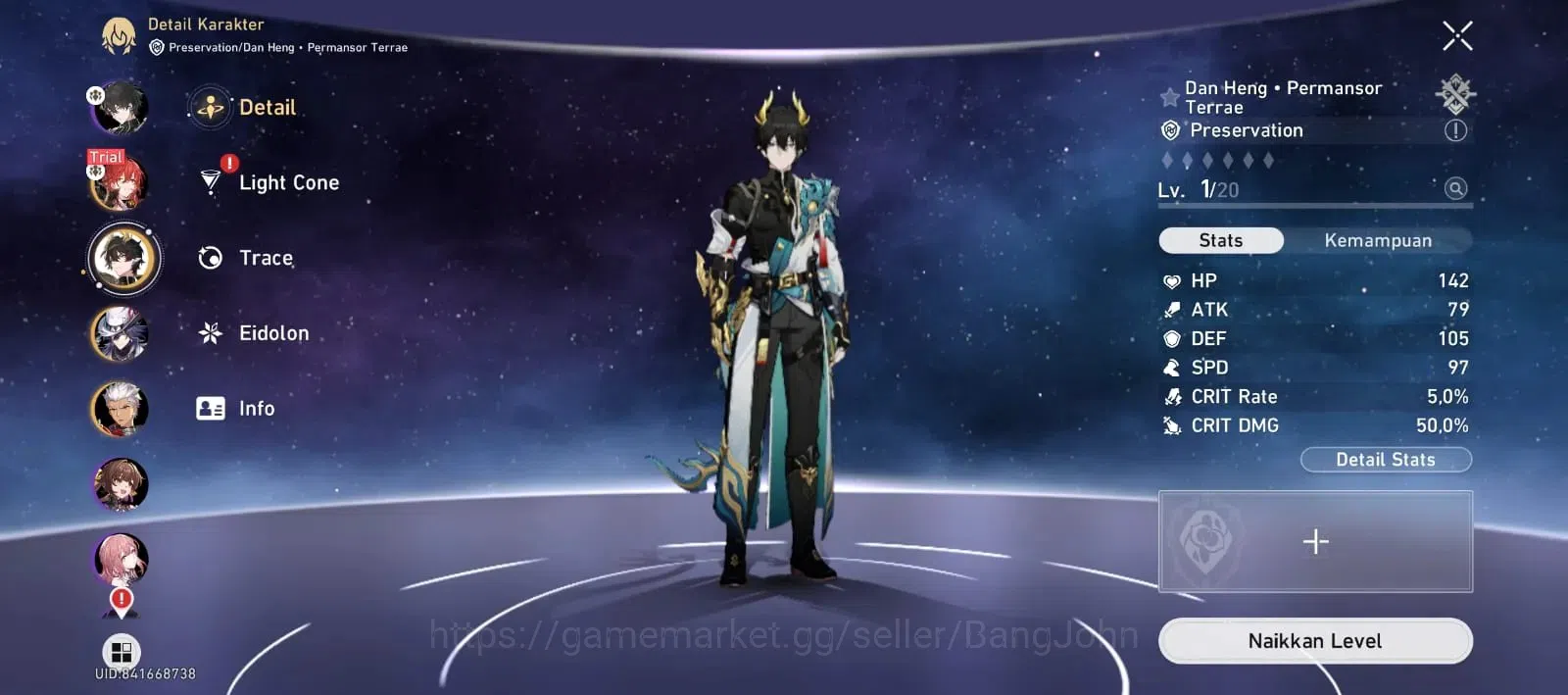Honkai Star Rail Accounts ASIA| TL4|1 Golden Companion Spirit|1144 Jades|11  image 4