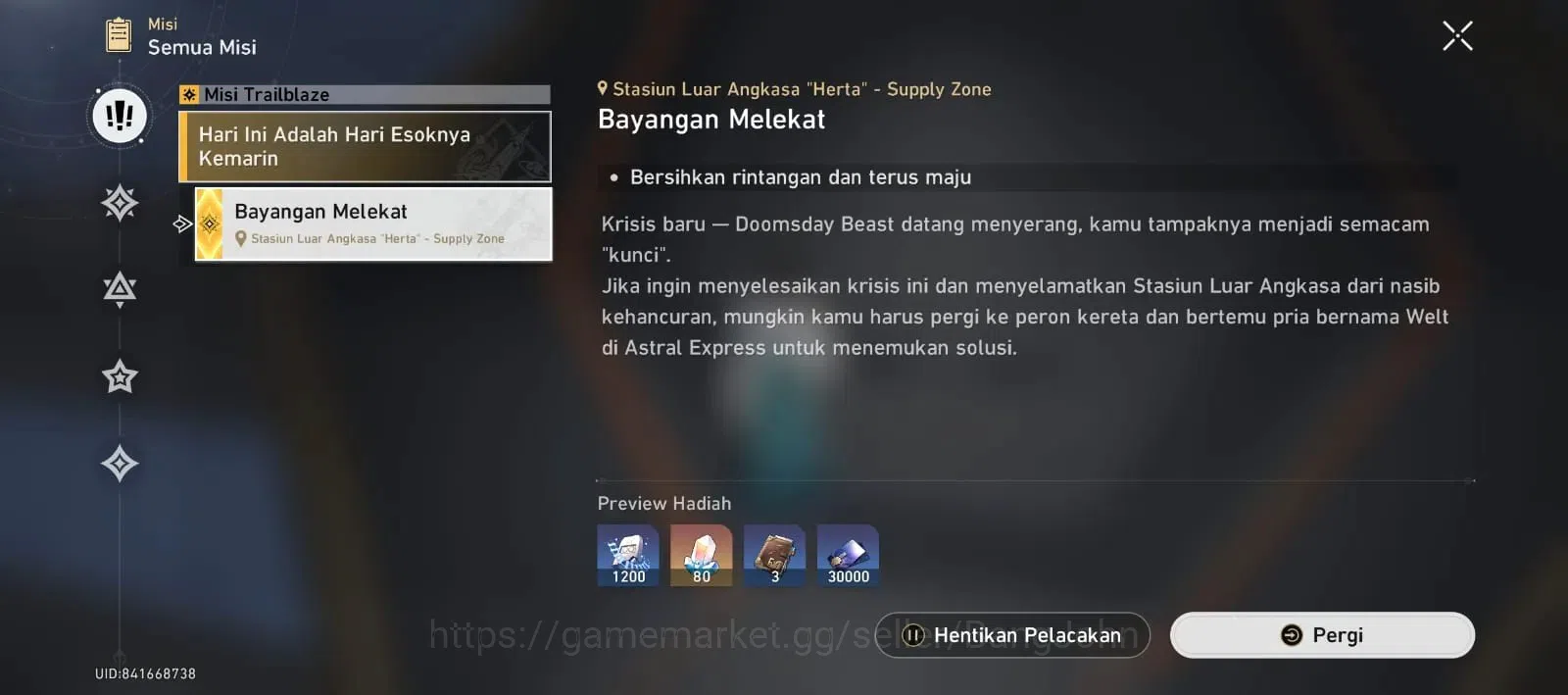 Honkai Star Rail Accounts ASIA| TL4|1 Golden Companion Spirit|1144 Jades|11  image 8