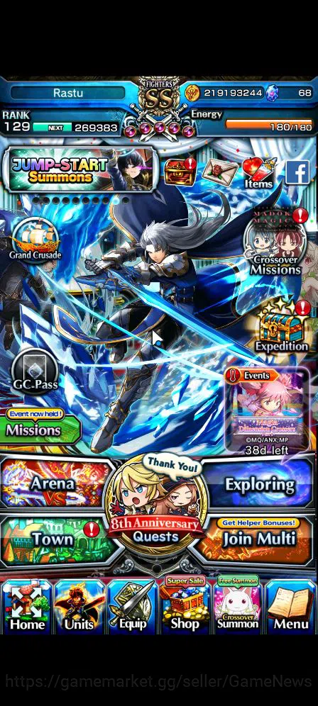 Grand Summoners Mid-Game Global|Rank 129|33 RGB|20 Ascend|RoyTW,Summer Miyu image 1