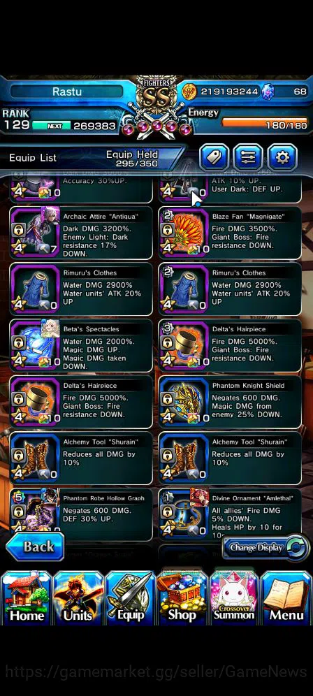 Grand Summoners Accounts Mid-Game Global|Rank 129|33 RGB|20 Ascend|RoyTW,Summer MiyuTW,EmiyaTW,JayTW,Pinnacle 11