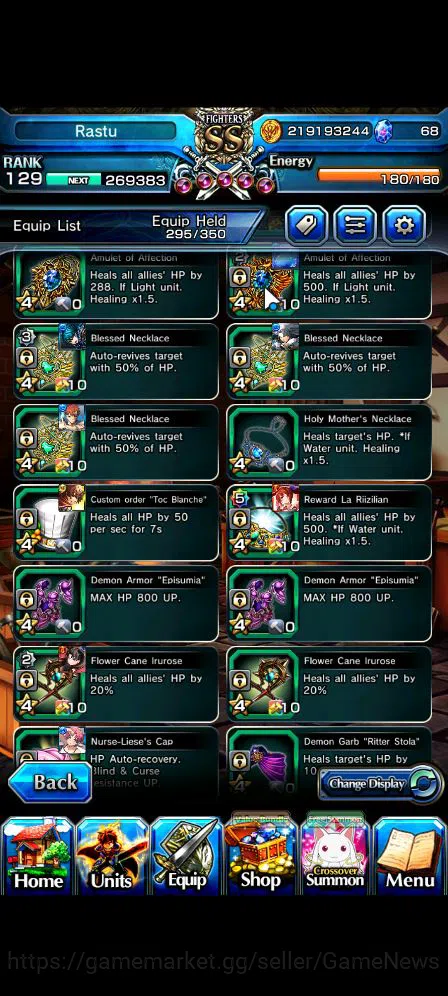 Grand Summoners Accounts Mid-Game Global|Rank 129|33 RGB|20 Ascend|RoyTW,Summer MiyuTW,EmiyaTW,JayTW,Pinnacle 13