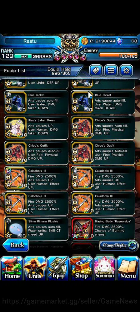 Grand Summoners Accounts Mid-Game Global|Rank 129|33 RGB|20 Ascend|RoyTW,Summer MiyuTW,EmiyaTW,JayTW,Pinnacle 16