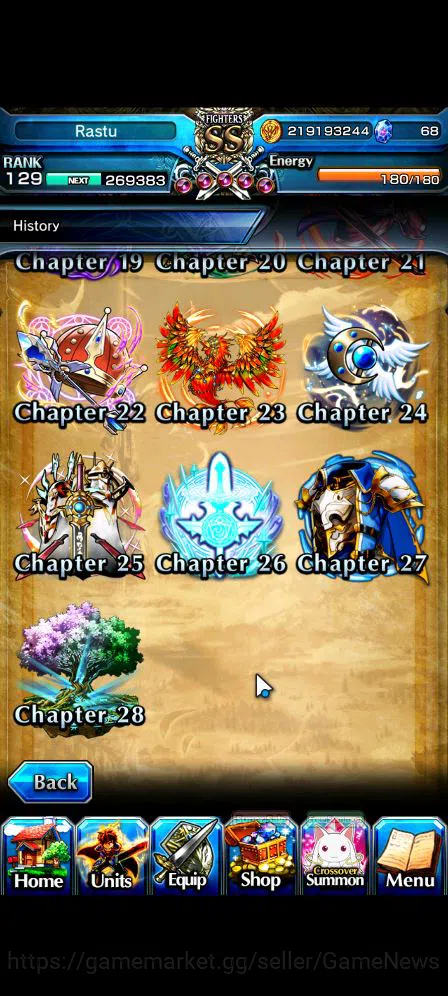 Grand Summoners Accounts Mid-Game Global|Rank 129|33 RGB|20 Ascend|RoyTW,Summer MiyuTW,EmiyaTW,JayTW,Pinnacle 5